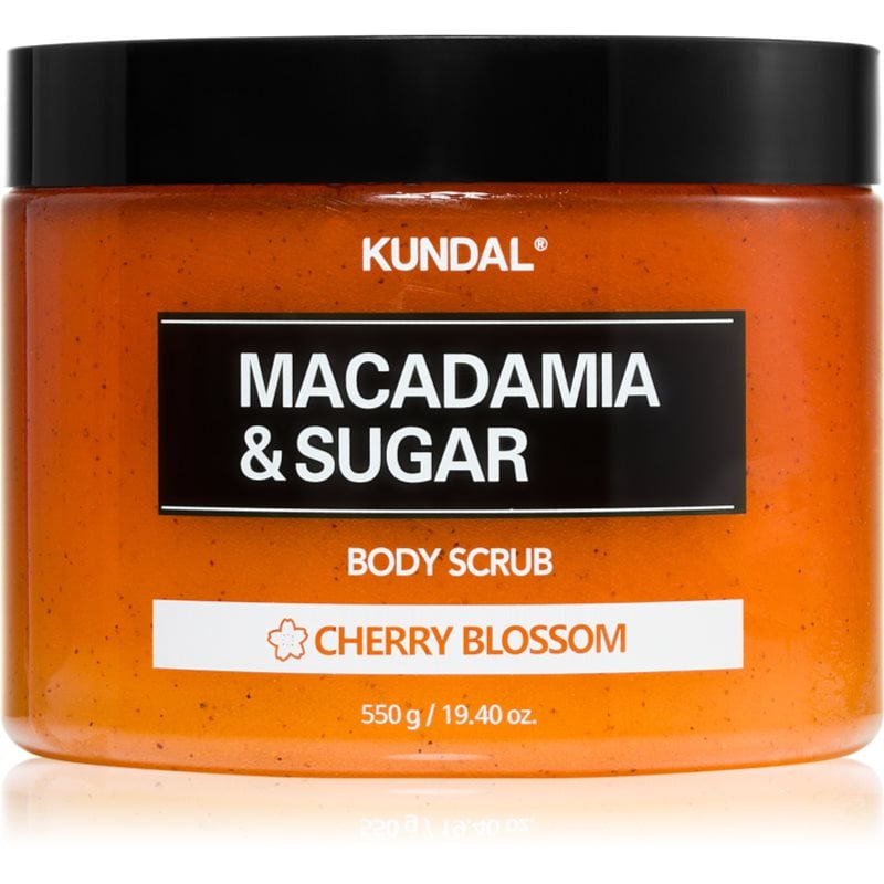 KUNDAL Macadamia & Sugar Cherry Blossom захарен пилинг с масло от шеа