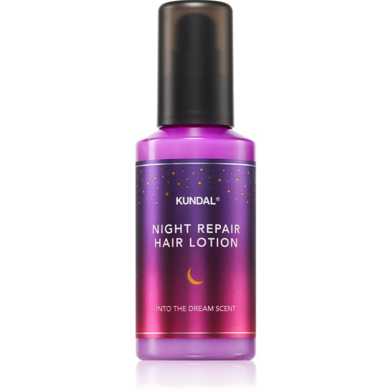 KUNDAL Night Repair Hair Lotion нощна хидратираща грижа За коса с аромат Into The Dream