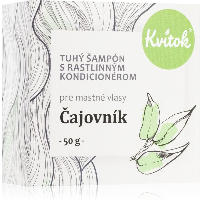 Kvitok Tea tree Твърд шампоан за мазна коса