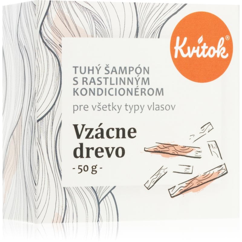 Kvitok Rare wood Твърд шампоан за тъмна коса