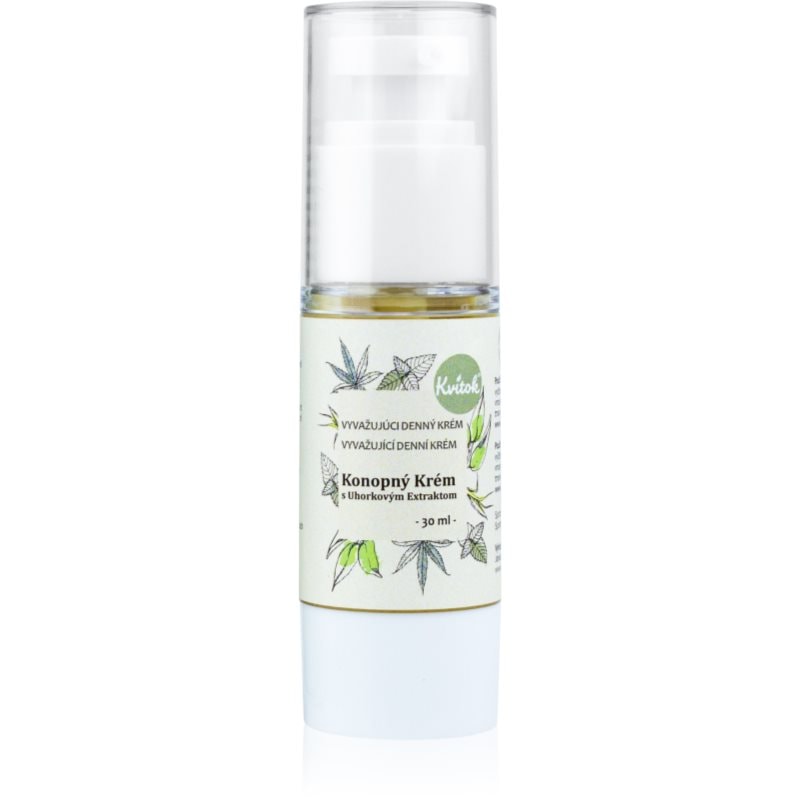 Kvitok Cream with Cannabis Oil with Cucumber Extract дневен крем за мазна кожа - Грижа за лице - Сравни цени от 1 магазин с безплатна доставка