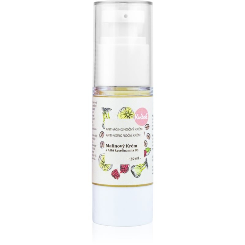 Kvitok Raspberry Cream with AH Acids нощен крем за зряла кожа 40+ - Грижа за лице - Сравни цени от 1 магазин с безплатна доставка