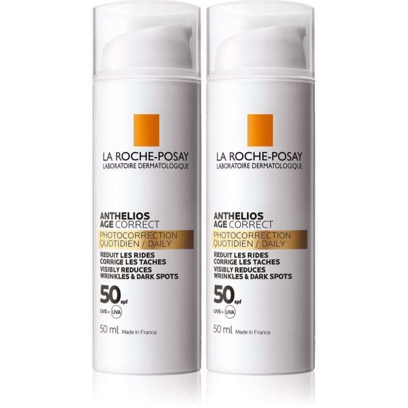 La Roche-Posay Anthelios Age Correct комплект против стареене на кожата - Комплект - Сравни цени от 1 магазин с безплатна доставка