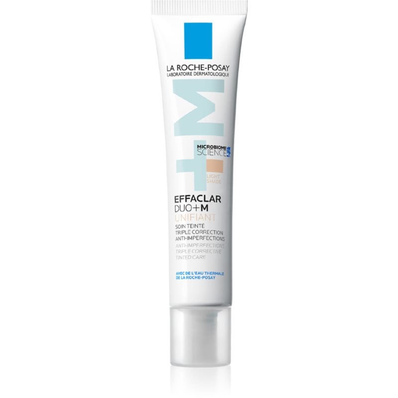 La Roche-Posay Effaclar DUO+M Unifiant лек тониращ крем с хидратиращ ефект цвят Light