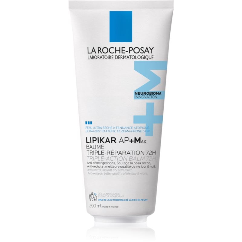La Roche-Posay Lipikar AP+Max Balm балсам-грижа за тяло за много суха чуствителна и атопична кожа