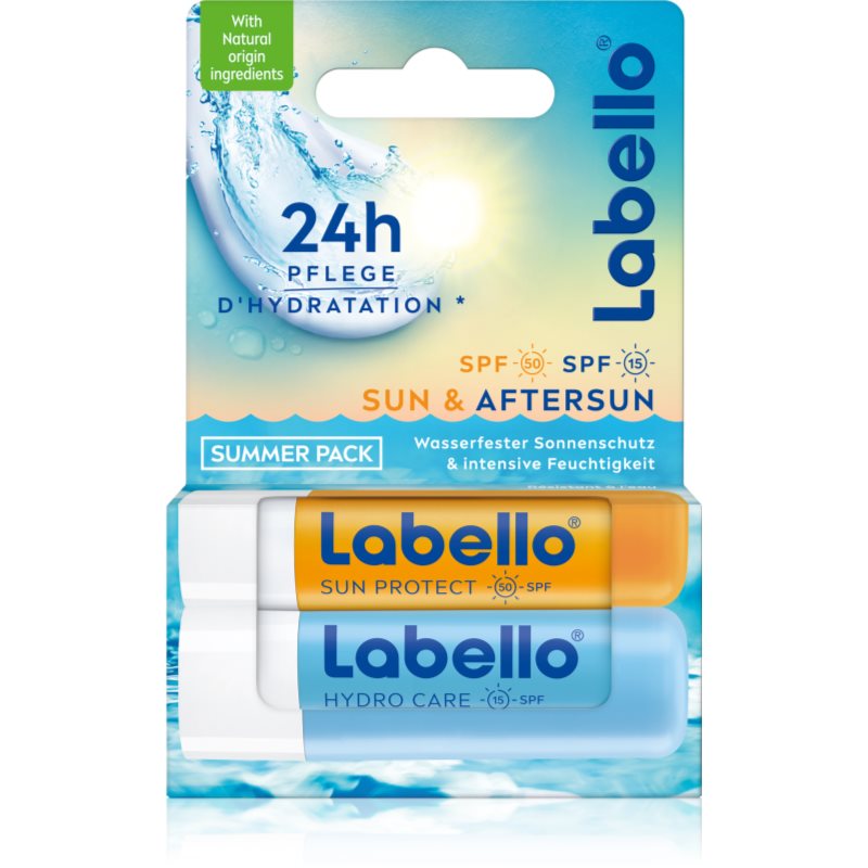 Labello Labello Sun & Aftersun изгодна опаковка за устни - Унисекс парфюм 1мл - Сравни цени от 1 магазин с безплатна доставка