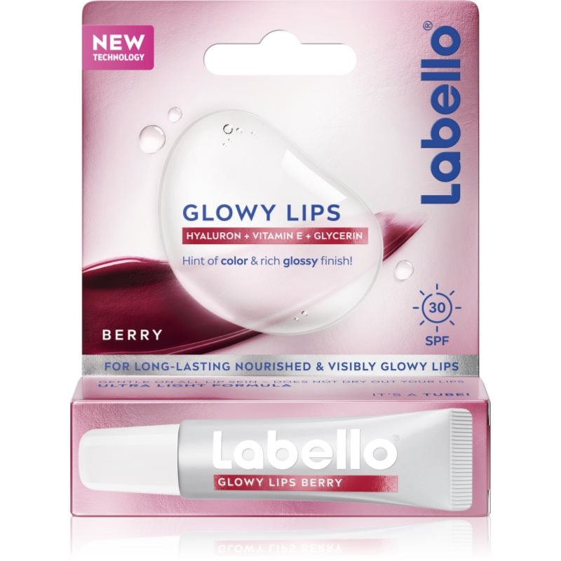 Labello Glowy Lips Berry тониращ балсам за устни с хиалуронова киселина SPF 30 - Грижа за лице - Сравни цени от 1 магазин с безплатна доставка
