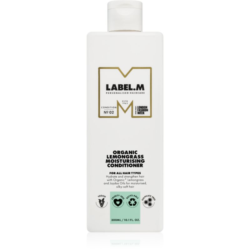 label.m label.m Organic Lemongrass хидратиращ балсам за всички видове коса - Унисекс парфюм 300мл - Сравни цени от 1 магазин с безплатна доставка