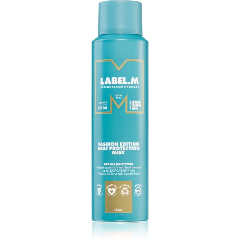 label.m Fashion Edition термозащитен спрей за оформяне с преса и маша