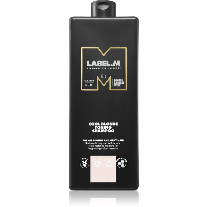 label.m Cool Blonde Toning Shampoo шампоан неутрализиращ жълтеникавите оттенъци