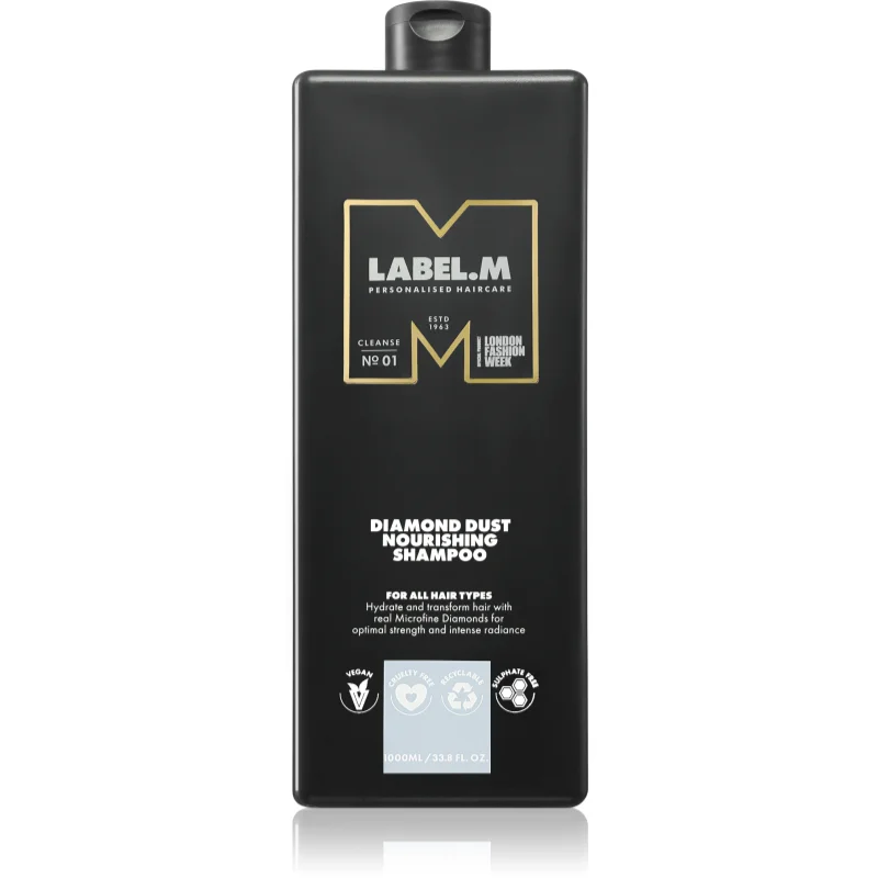 label.m Diamond Dust Nourishing Shampoo подхранващ шампоан за всички видове коса