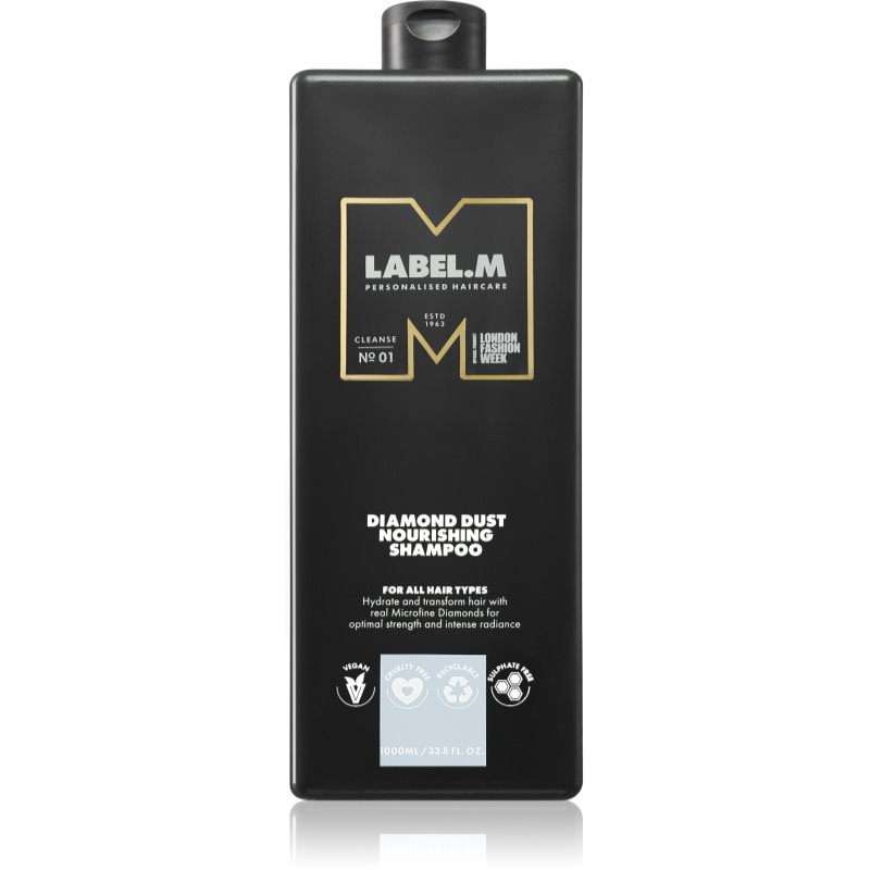 label.m label.m Diamond Dust Nourishing Shampoo подхранващ шампоан за всички видове коса - Унисекс парфюм 1000мл - Сравни цени от 1 магазин с безплатна доставка