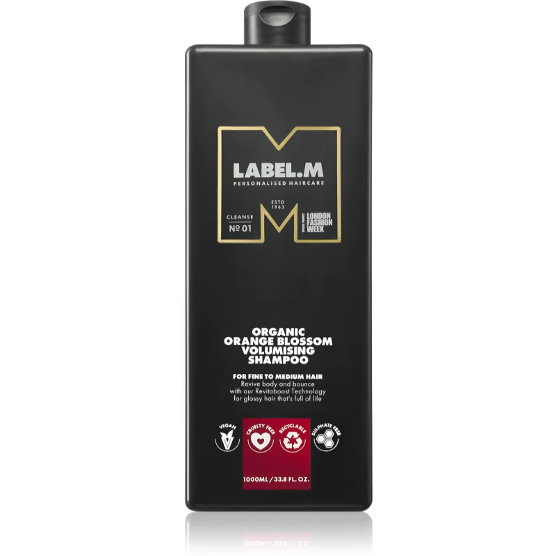 label.m Organic Orange Blossom Volumising Shampoo натурален шампоан за обем - Грижа за коса - Сравни цени от 2 магазина с безплатна доставка
