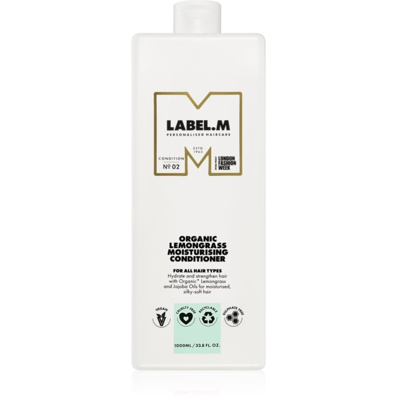 label.m Organic Lemongrass Moisturising Conditioner дълко хидратиращ балсам с лимон и лимонова трева