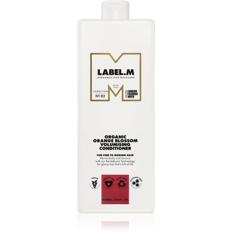 label.m Organic Orange Blossom Volumising Conditioner балсам за обем и фиксация - Грижа за коса - Сравни цени от 2 магазина с безплатна доставка