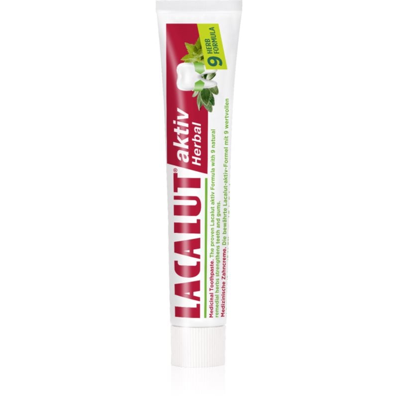 Lacalut Aktiv Herbal паста за укрепване на зъбите и венците