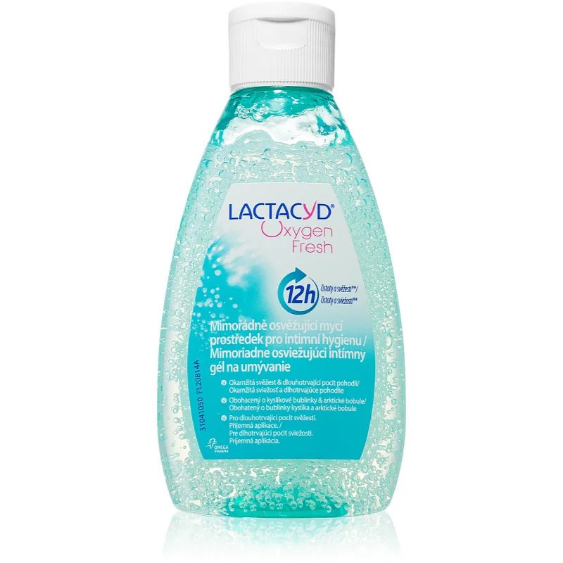 Lactacyd Oxygen Fresh освежаващ почистващ гел за интимна хигиена