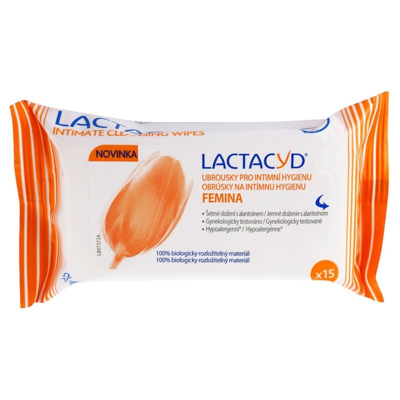 Lactacyd Lactacyd Femina кърпички за интимна хигиена - Унисекс парфюм 15мл - Сравни цени от 1 магазин с безплатна доставка