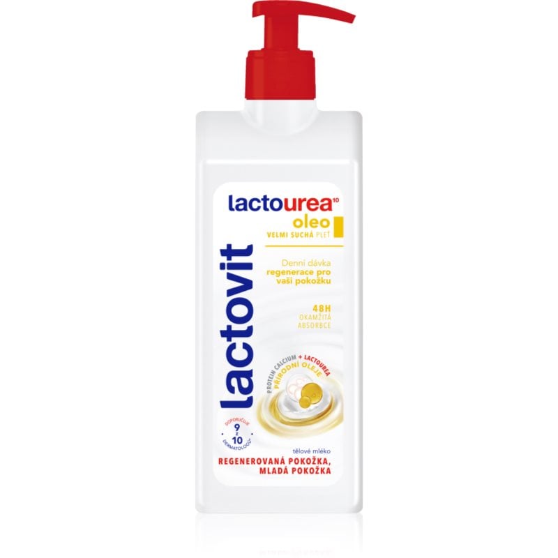 Lactovit LactoUrea Oleo регенериращ лосион за тяло за много суха кожа