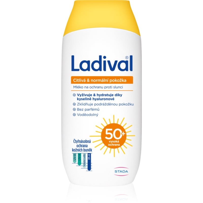 Ladival Sensitive and Normal Skin защитно мляко против слънчеви лъчи SPF 50+ - Грижа за тяло - Сравни цени от 1 магазин с безплатна доставка