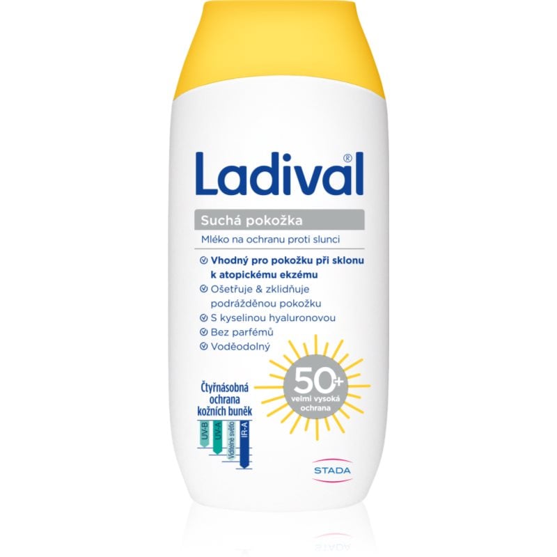 Ladival Dry Skin защитно мляко против слънчеви лъчи SPF 50+