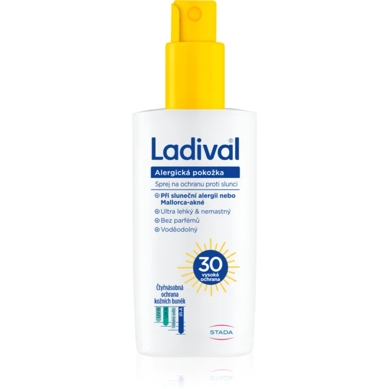 Ladival Allergic Skin слънцезащитен спрей SPF 30 - Грижа за тяло - Сравни цени от 1 магазин с безплатна доставка
