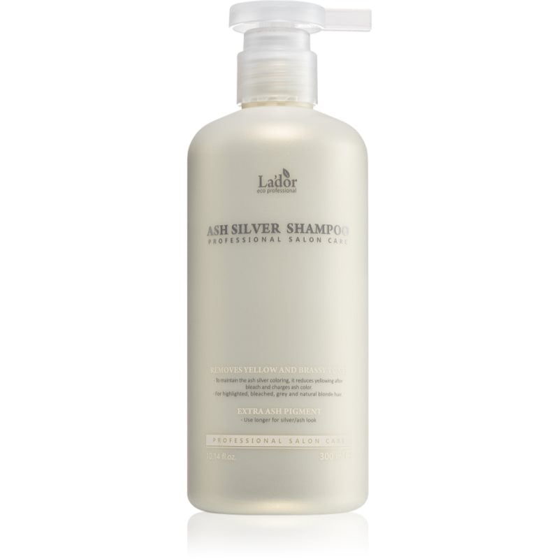 La'dor Ash Silver Shampoo интензивен хидратиращ шампоан неутрализиращ жълтеникавите оттенъци