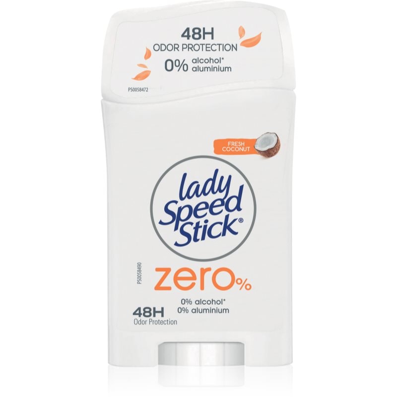 Lady Speed Stick Lady Speed Stick Zero Fresh Coconut дезодорант-стик без съдържание на алуминиеви соли - Унисекс парфюм 40мл - Сравни цени от 1 магазин с безплатна доставка