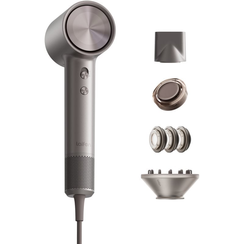 Laifen Swift 4 Polished Platinum много мощен йонизиращ сешоар Silver