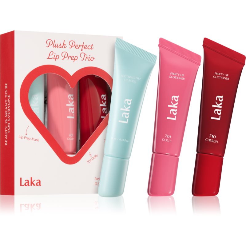 Laka Plush Perfect Lip Prep Trio подаръчен комплект за устни - Комплект - Сравни цени от 1 магазин с безплатна доставка