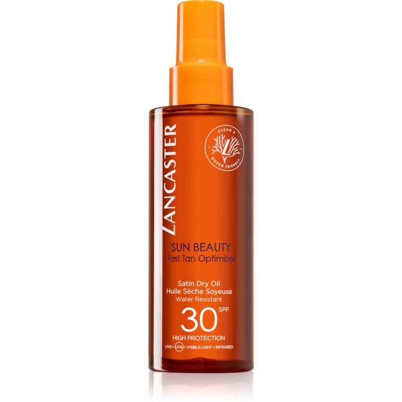 Lancaster Sun Beauty Satin Dry Oil сухо масло за слънчеви бани в спрей SPF 30 - Грижа за тяло - Сравни цени от 1 магазин с безплатна доставка