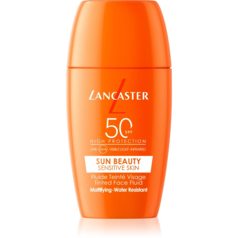 Lancaster Sun Sensitive Tinted Mattifying Fluid матираща емулсия водоустойчив SPF 50