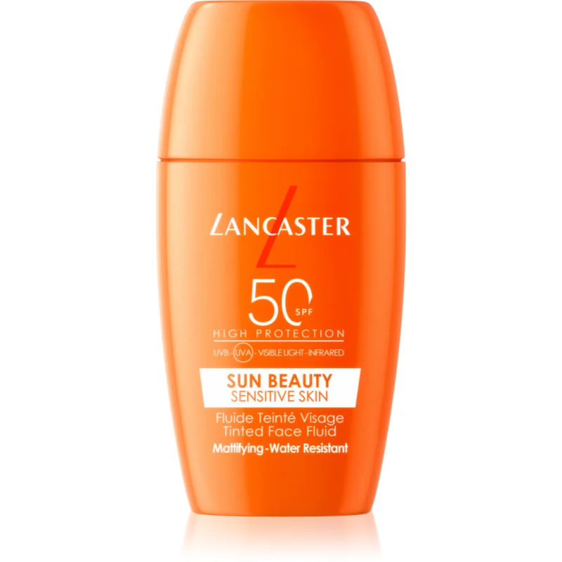 Lancaster Sun Sensitive Tinted Mattifying Fluid матираща емулсия водоустойчив SPF 50 - Грижа за лице - Сравни цени от 1 магазин с безплатна доставка