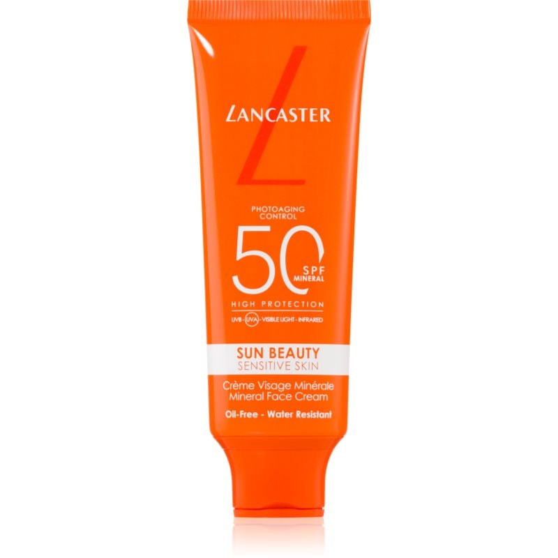 Lancaster Lancaster Sun Beauty Mineral Face Cream слънцезащитен крем за лице SPF 50 - Унисекс парфюм 50мл - Сравни цени от 1 магазин с безплатна доставка