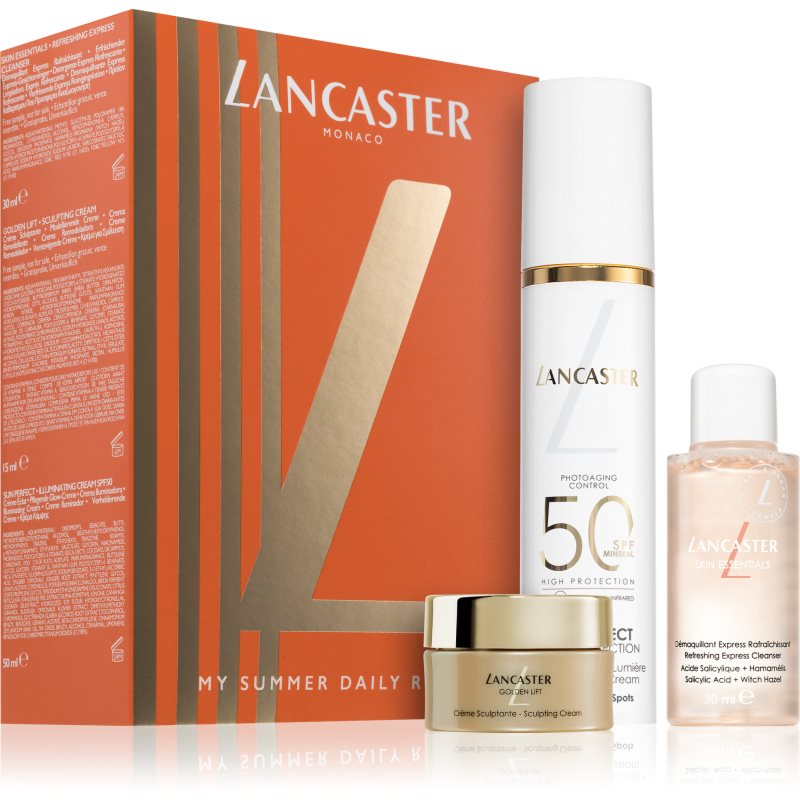 Lancaster Skin & Sun Daily Routine подаръчен комплект за перфектна кожа - Комплект - Сравни цени от 1 магазин с безплатна доставка