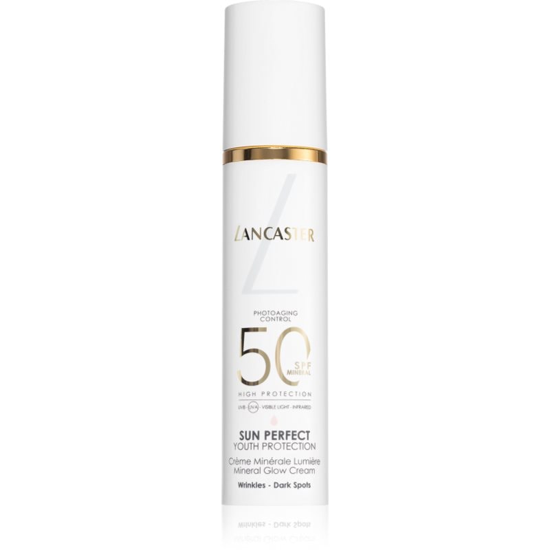 Lancaster Lancaster Sun Perfect Mineral Glow Cream SPF50 минерален крем за освежаване и хидратация SPF 50 - Унисекс парфюм 50мл - Сравни цени от 1 магазин с безплатна доставка