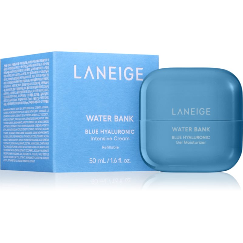LANEIGE LANEIGE Water Bank Blue Hyaluronic Intensive Cream Refillable интензивен крем с хиалуронова киселина за многократно пълнене - Унисекс парфюм 50мл - Сравни цени от 1 магазин с безплатна доставка