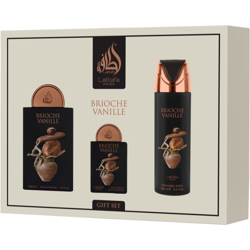 Lattafa Brioche Vanille подаръчен комплект унисекс - Комплект - Сравни цени от 1 магазин с безплатна доставка