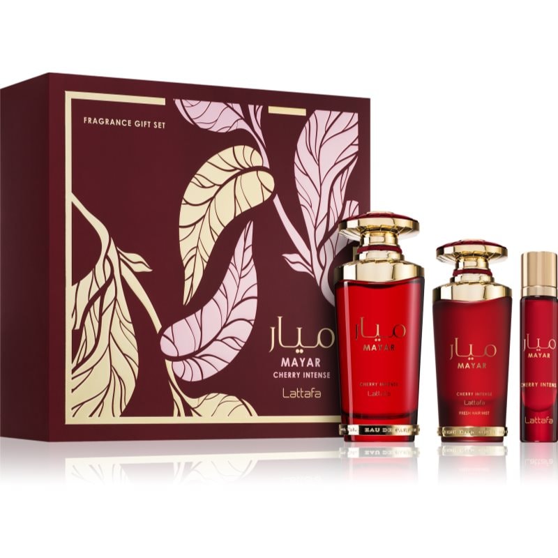 Lattafa Mayar Cherry Intense подаръчен комплект унисекс - Комплект - Сравни цени от 1 магазин с безплатна доставка