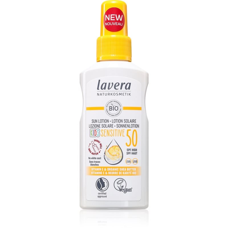 Lavera Kids Sensitive крем за тен за деца SPF 50 - Грижа за тяло - Сравни цени от 1 магазин с безплатна доставка