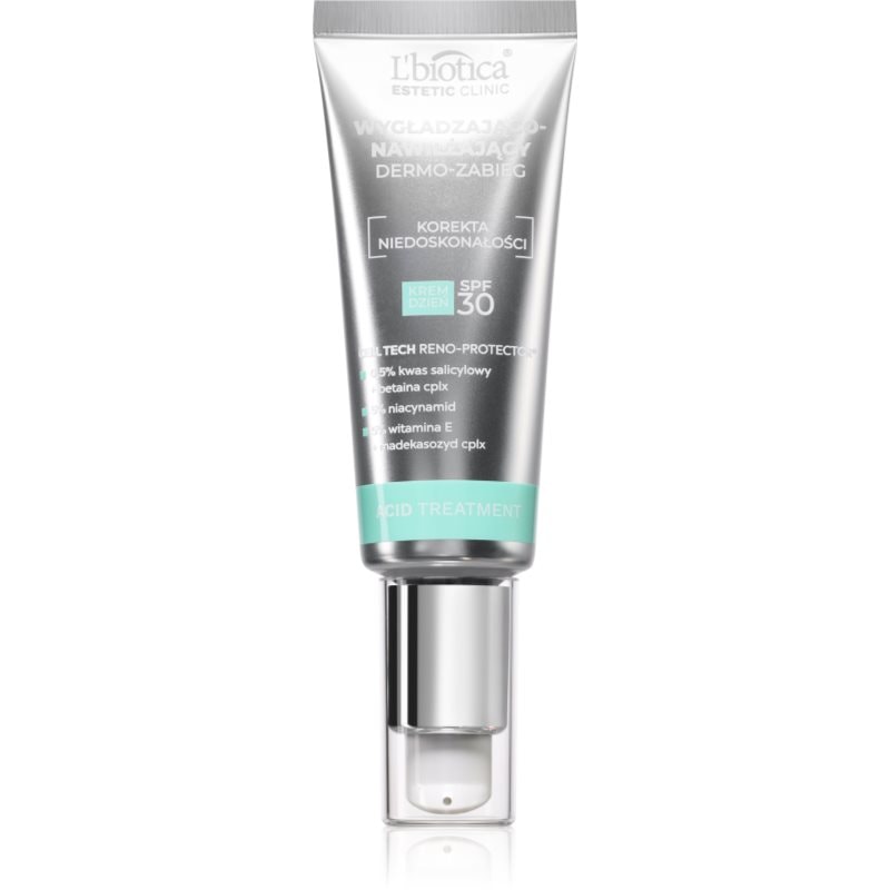 L’biotica Estetic Clinic Acid Treatment хидратиращ защитен крем с изглаждащ ефект SPF 30 - Грижа за лице - Сравни цени от 1 магазин с безплатна доставка