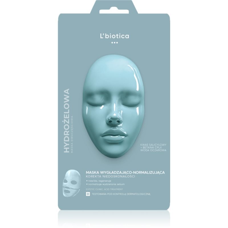 L’biotica Estetic Clinic Acid Treatment интензивна хидрогелна маска с изглаждащ ефект