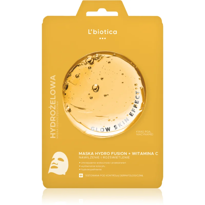 L’biotica PGA Hydro Fusion + Vitamin C интензивна хидрогелна маска за озаряване на лицето - Грижа за лице - Сравни цени от 1 магазин с безплатна доставка