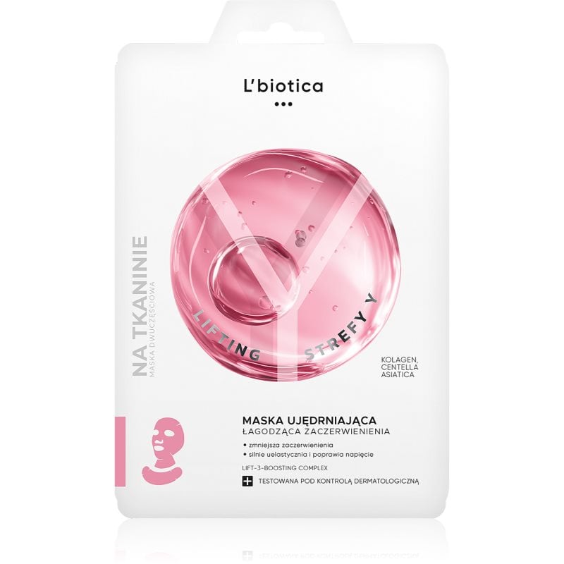 L’biotica Lifting Y Zone маска с лифтинг и стягащ ефект за лице и деколте