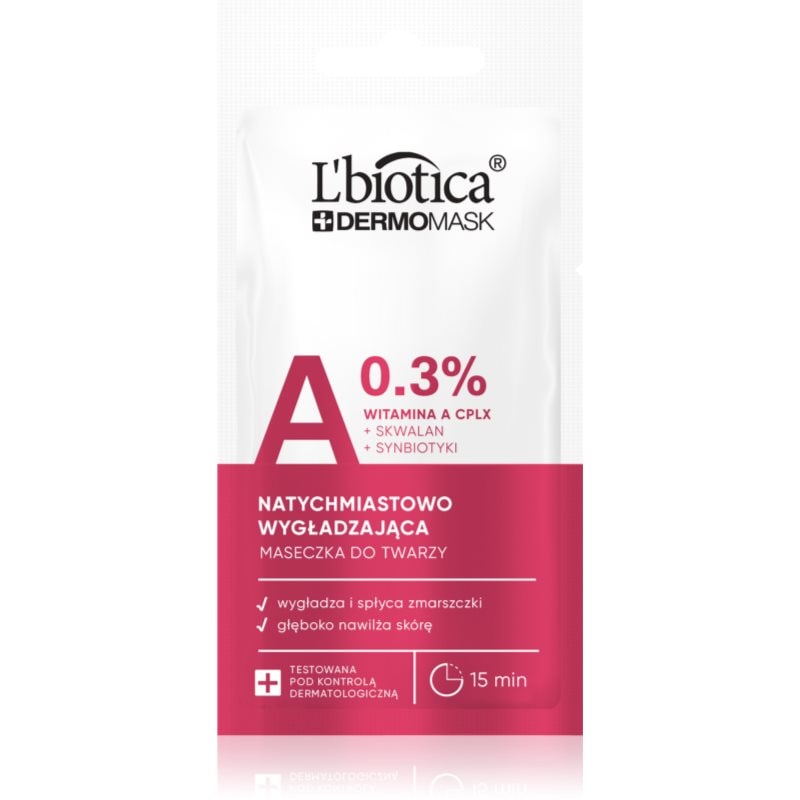 L’biotica DermoMask A 0,3% изглаждаща маска за лице - Грижа за лице - Сравни цени от 1 магазин с безплатна доставка