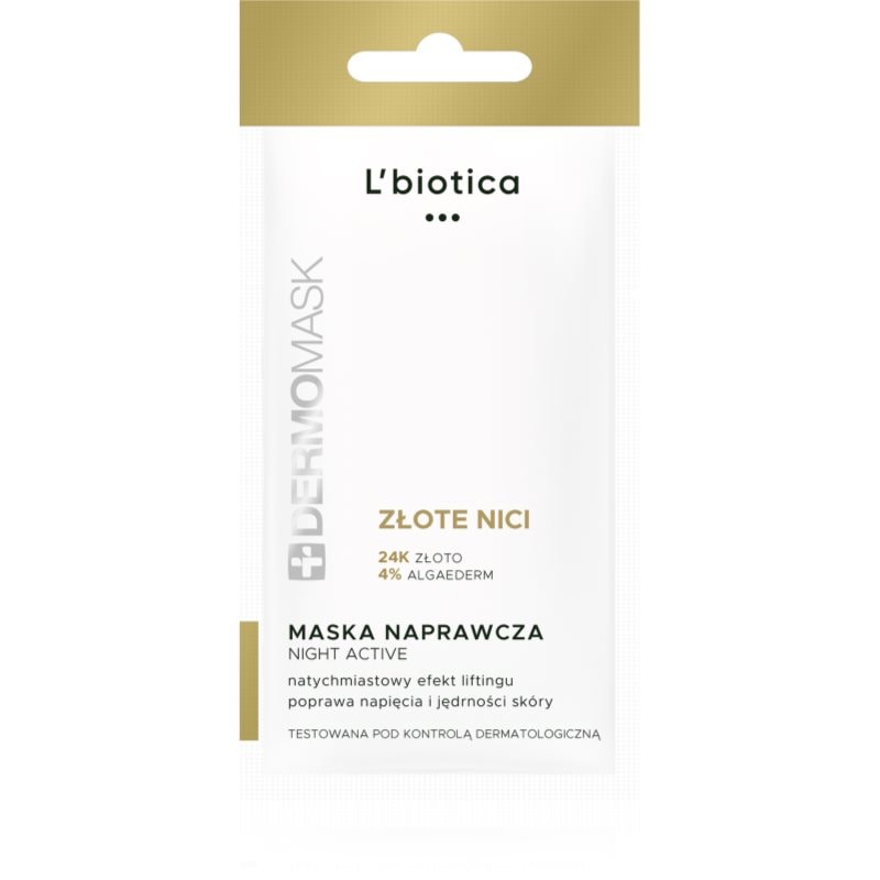 L’biotica DermoMask Night Active маска с лифтинг и стягащ ефект с 24 каратово злато - Грижа за лице - Сравни цени от 1 магазин с безплатна доставка