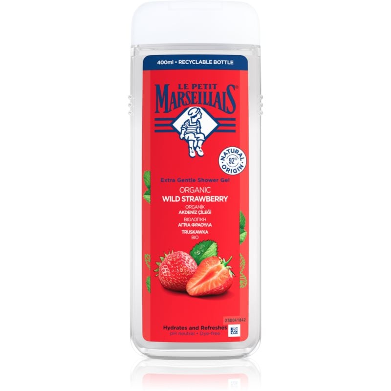 Le Petit Marseillais Organic Wild Strawberry нежен душ гел