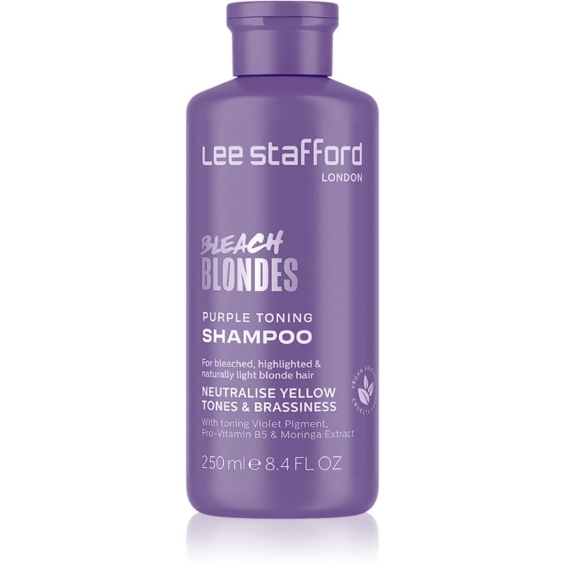 Lee Stafford Bleach Blondes Toning Shampoo шампоан за руса коса неутрализиращ жълтеникавите оттенъци