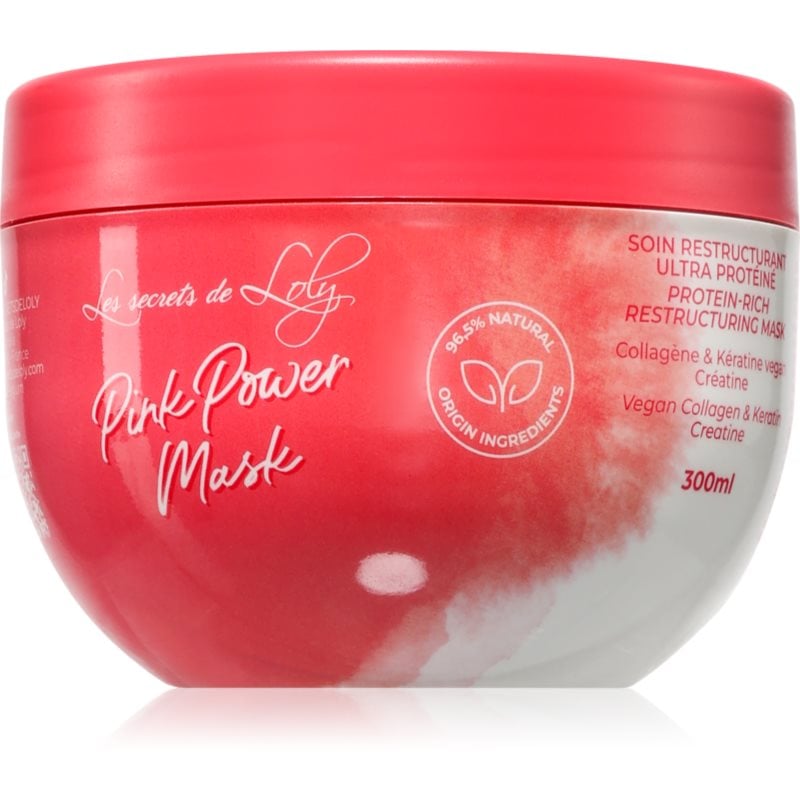 Les Secrets De Loly Pink Power Mask възстановяваща маска за чуплива и къдрава коса