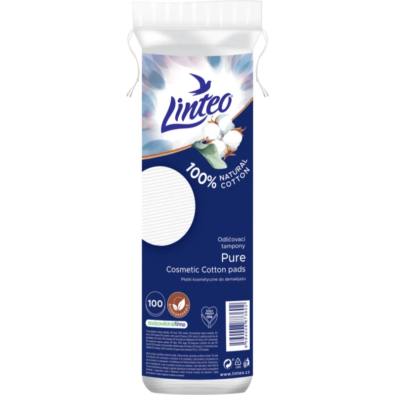 Linteo Natural Cotton Pads памучни подложки